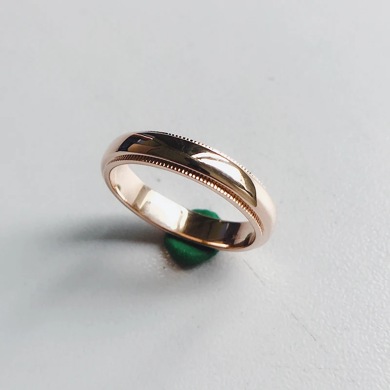 QYI 5A циркон обручальные кольца 10 к розовое золото кольца для женщин ювелирные изделия Подарок на годовщину