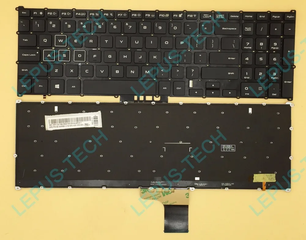 

Original US Keyboard for SAMSUNG 8500 8500GM keyboard with backlight English layout 9Z.NARBN.C1B NSK-MSCBN 1B/US