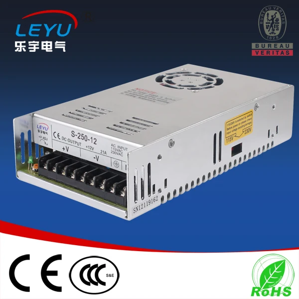 

CE RoHS certification S-250 -12 single output power supply high quality 110v ac 12v dc switching power supply