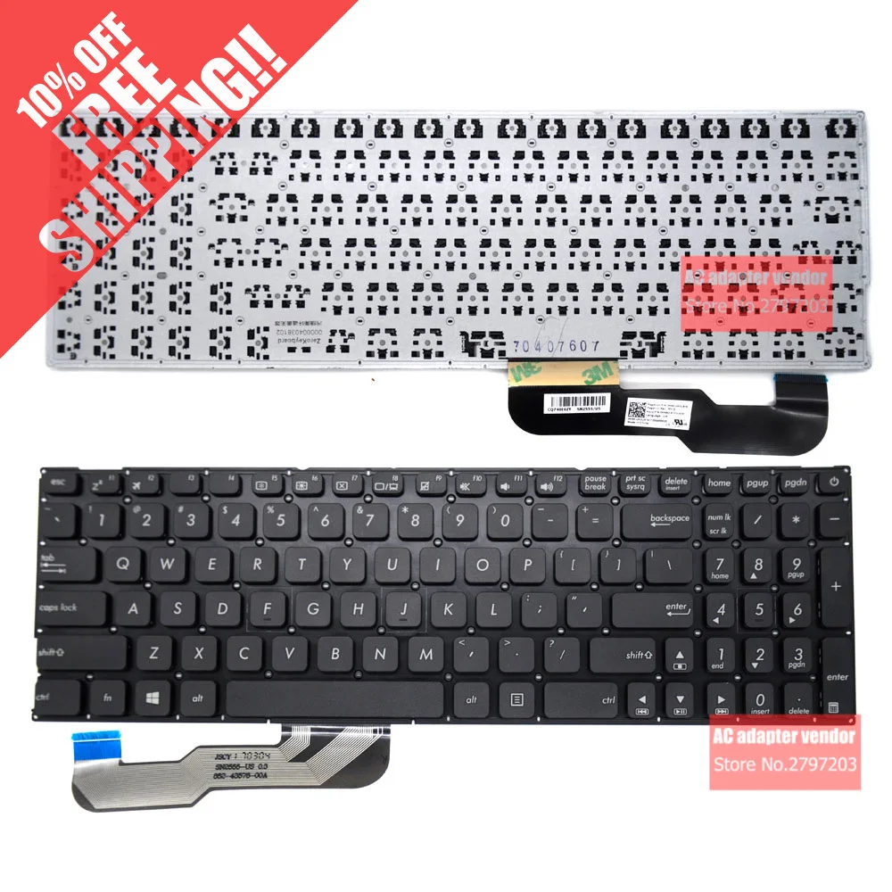 Новая замена для ноутбука ASUS X541 X541S X541N X541L X541SA со встроенной клавиатурой|keyboard for