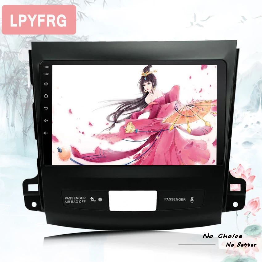 Best Android 9.0 Car DVD player GPS Navigation for Mitsubishi Outlander 2006~2012 Stereo Audio 1024*600 Head Unit Tape Recorder 1