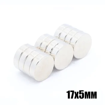 

10pcs 17x5 mm N35 Strong Neodymium Magnet 17x5mm Round Rare Earth Permanet Magnets 17*5mm Packaging Magnet Fridge Magnet