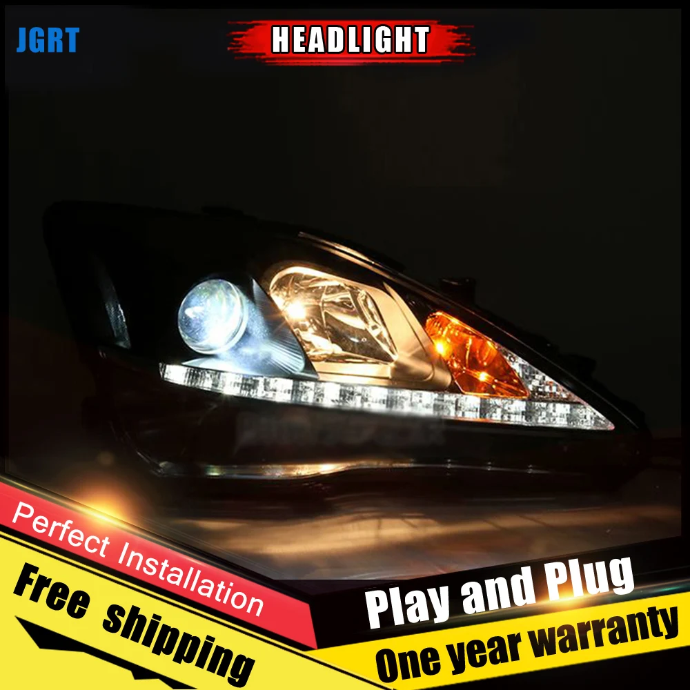 2PCS Car Style LED headlights for Lexus IS250 2006 2009 for IS250 head