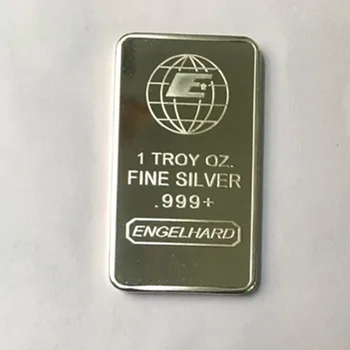 

50 Pcs The brand new Engelhard Earth 1 OZ fine silver plated badge 50 x 28 mm souvenir coin bar