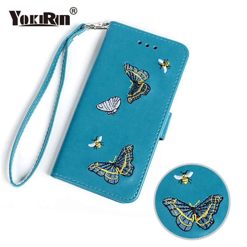 YOKIRIN Butterfly Flip Leather Case For Sony Xperia XA1 Cover Stand Holder Card Slot Coque Capa Wallet | Мобильные телефоны и