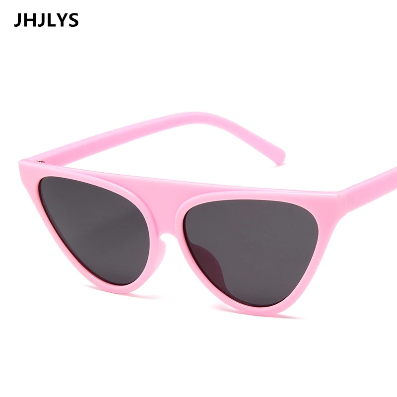 Triangle flat top frame cat eye sunglasses ladies brand 2019 new transparent ocean piece sun glasses women models sexy glasses