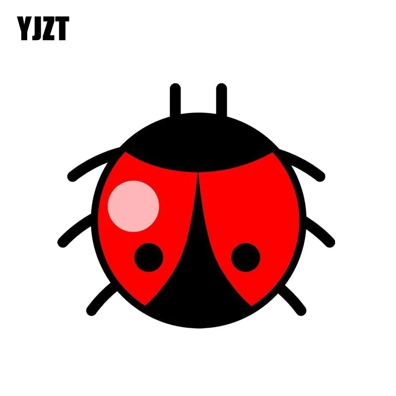 

YJZT, 14 см * 12,3 см, мультяшная божья коровка, предупреПредупреждение ющая наклейка, 12-1082