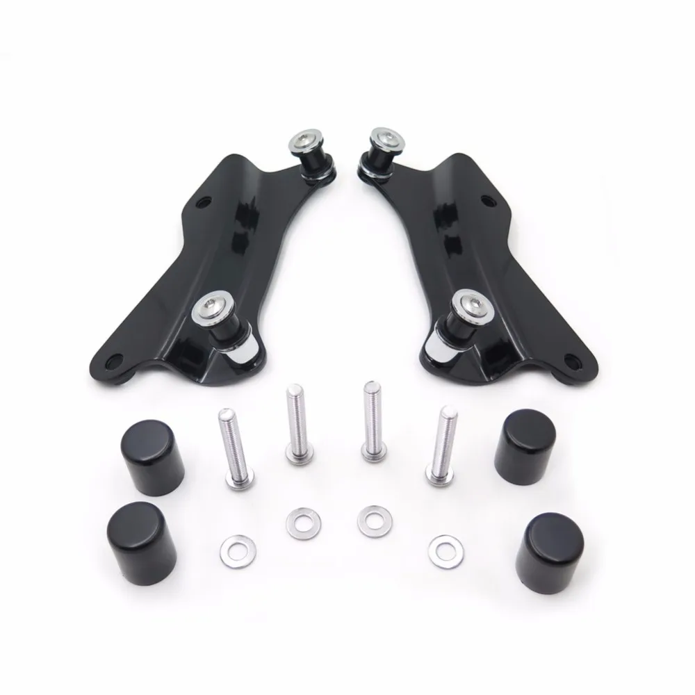 HTTMT MT503-003+503-DHC X2-4-point Docking Hardware Kit w//Cover Compatible with Harley Touring 14-17 FLHR FLHT Chrome