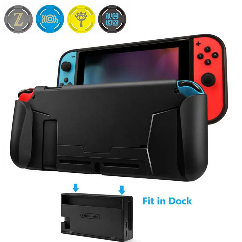 

Soft Protective Case Shell for Nintend Switch NS Console Handle Grip Cover with Shock-Absorption and Anti-Scratch Design