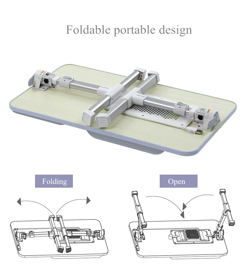 Регулируемый столик для ноутбука, свободный подъем, портативный стол для ноутбука, стоячий стол, складной диван, поднос для завтрака, подставка для ноутбука, подставка для чтения