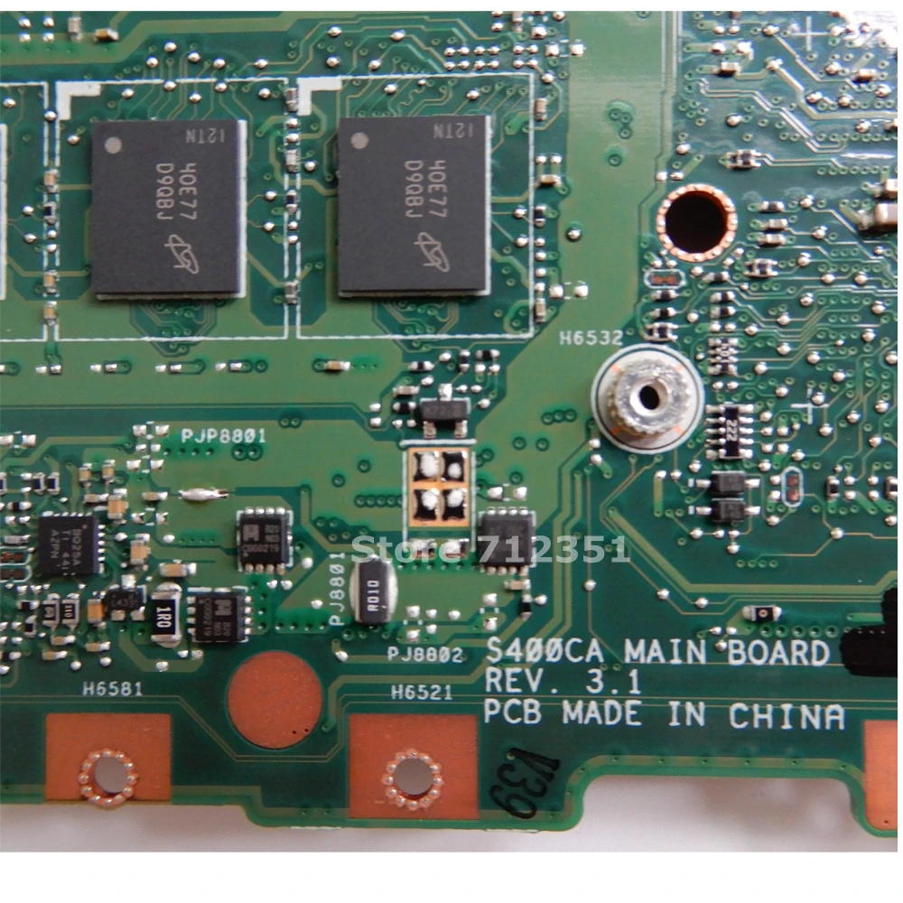  S400CA i3-2365M CPU 4GB Mainboard For ASUS S400CA S500CA laptop Motherboard S400CA Mainboard S400CA