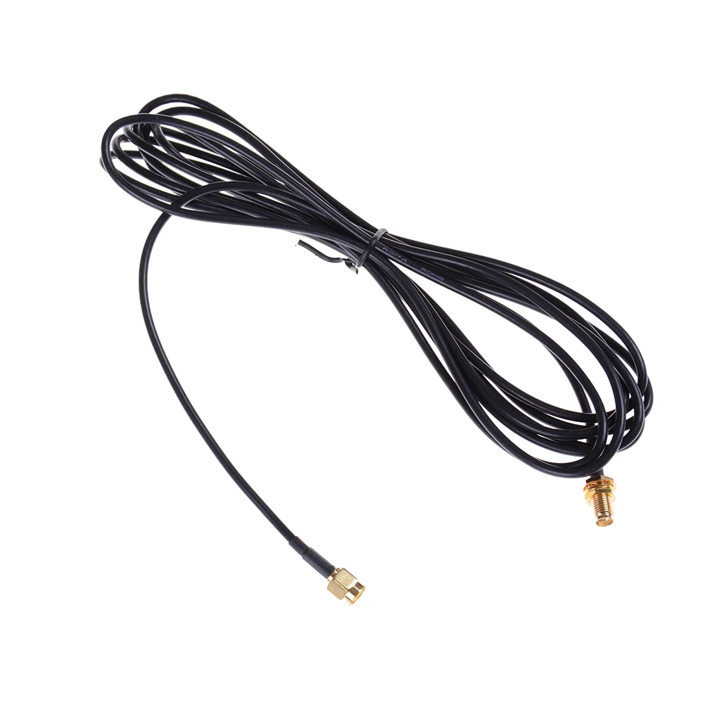 1PCS RG174 3M SMA Male to Female Adapter Plug Connector Pigtail Coaxial Jumper Extension Cable