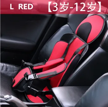 

For Renault clio megane 2 3 captur logan kadjar Car Portable Child Seat Baby Kid Car Thickening Sponge Seat Belts accessories