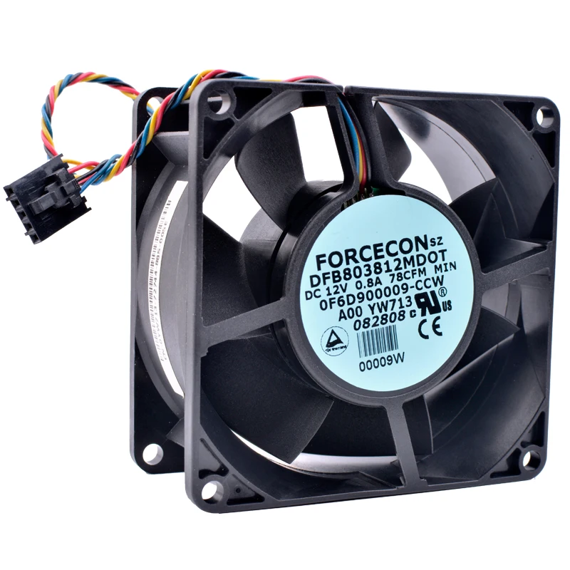 

COOLING REVOLUTION DFB803812MDOT 8cm 80mm fan 8038 12V 0.8A Double ball bearing server large air volume cooling fan