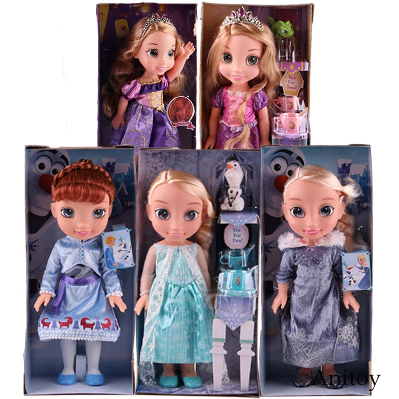 Олаф приключения игрушки для принцесс Эльза Анна запутанная Рапунцель Кукла ПВХ фигурку Рождество подарок на день рождения игрушка для