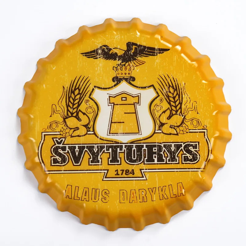 Жестяная Вывеска &quotSVYTURYS&quot Винтажная металлическая роспись пивная Кепка Бар Паб