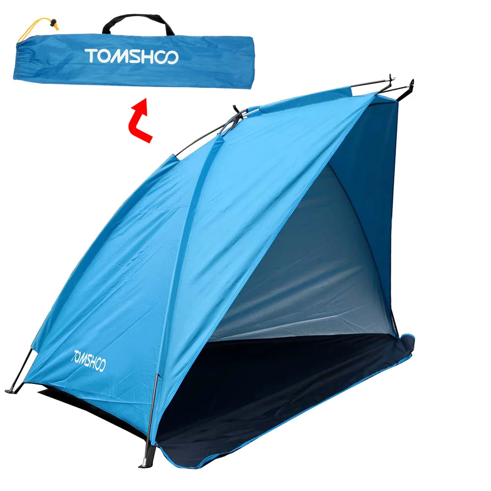 

TOMSHOO Beach Tent 2 Persons Camping Tent Travel Summer UV Protection Sun Shelter Outdoor Instant Pop up Tent