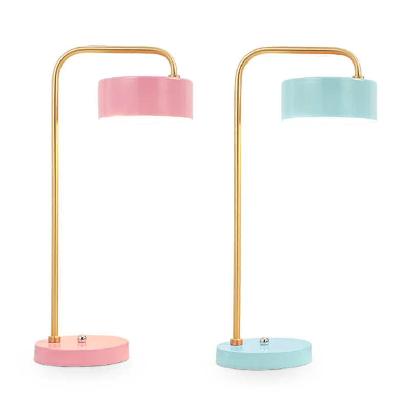 

Modern creative macaron colorful E27 bulb table lamp DIY brief home deco bedroom bedside LED desk lighting lamp with switch