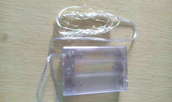 

3M 10FT 30 LEDS 5V string Silver Copper Wire LED light great for decorating bedroom party garden etc.