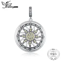 JewelryPalace 925 пробы серебро желтый и белый кубический цирконий небесные Защита от солнца Подвеска Шарм Fit Браслеты для женщин как подарки