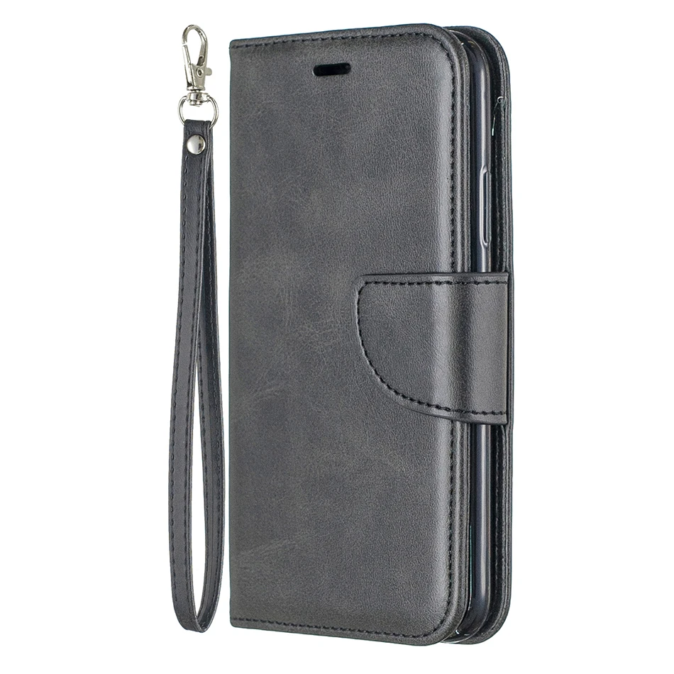 Высокое качество кожаный чехол-бумажник с откидная подставка чехол для Huawei Honor 8 Lite P8 Lite P9 Lite mini P10 P20 P30 Pro Коврики чехол Coque - Цвет: Black