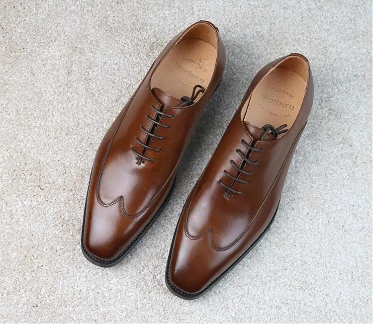 Goodyear Men's Dress Shoes Formal Business Sewing Genuine Leather