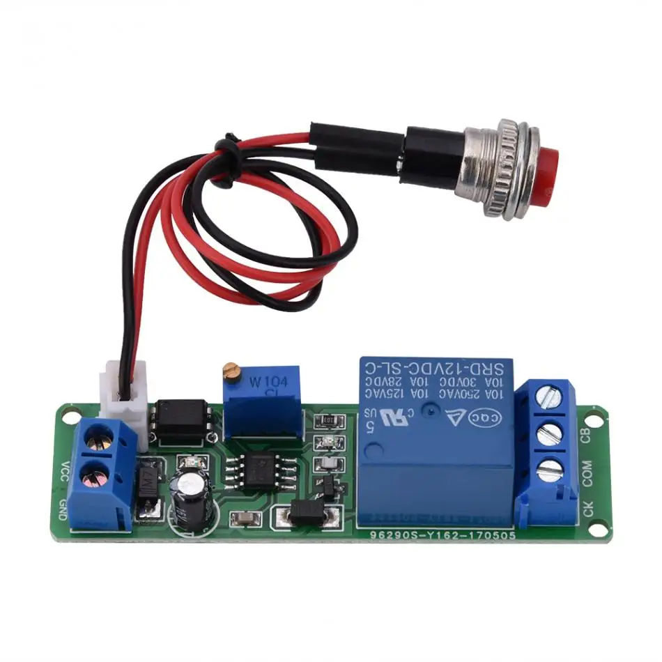 

DC 12V Adjustable Timer Delay Turn OFF Module Timing Relay Time Switch 1~10sec Time Control Delay Off Switch Module