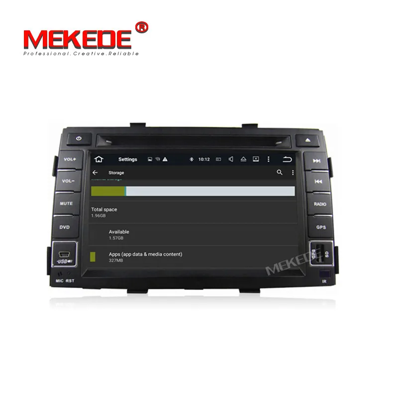 Clearance MEKEDE Quad core 2GB RAM Android7.1 Car GPS DVD player for kia Sorento 2009 2010 2011 2012 inlcuding 4G LTE wifi BT Radio Audio 5