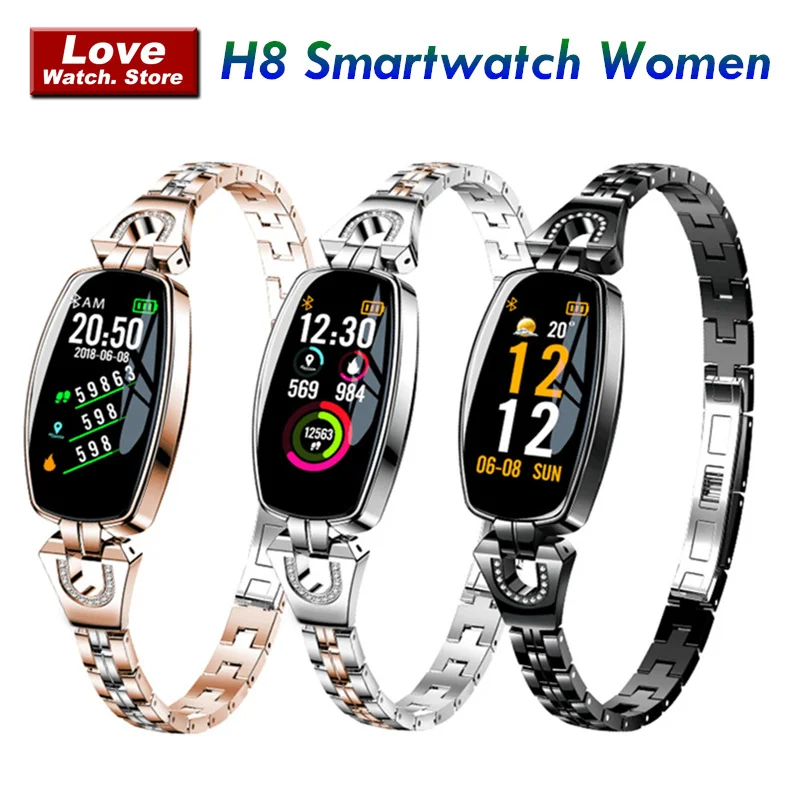 

H8 Smartwatch Women Watch Feminino Relogio Waterproof Heart Rate Monitoring Bluetooth Android IOS Fitness Bracelet Smartwatches