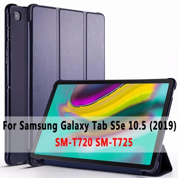 Мягкий умный чехол для samsung Galaxy Tab S5e 10,5 SM-T720 SM-T725 T720 T725 противоударный чехол для samsung Tab S5e 10,5+ пленка+ ручка - Цвет: SM-T720 SM-T725 case