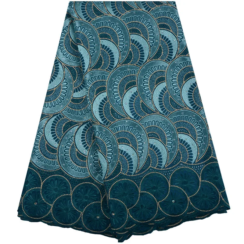 

2018 New Arrival African Mesh Lace Fabrics Africa Net Cotton Lace High Quality French Fabric with Swiss Voile With Stones S1333