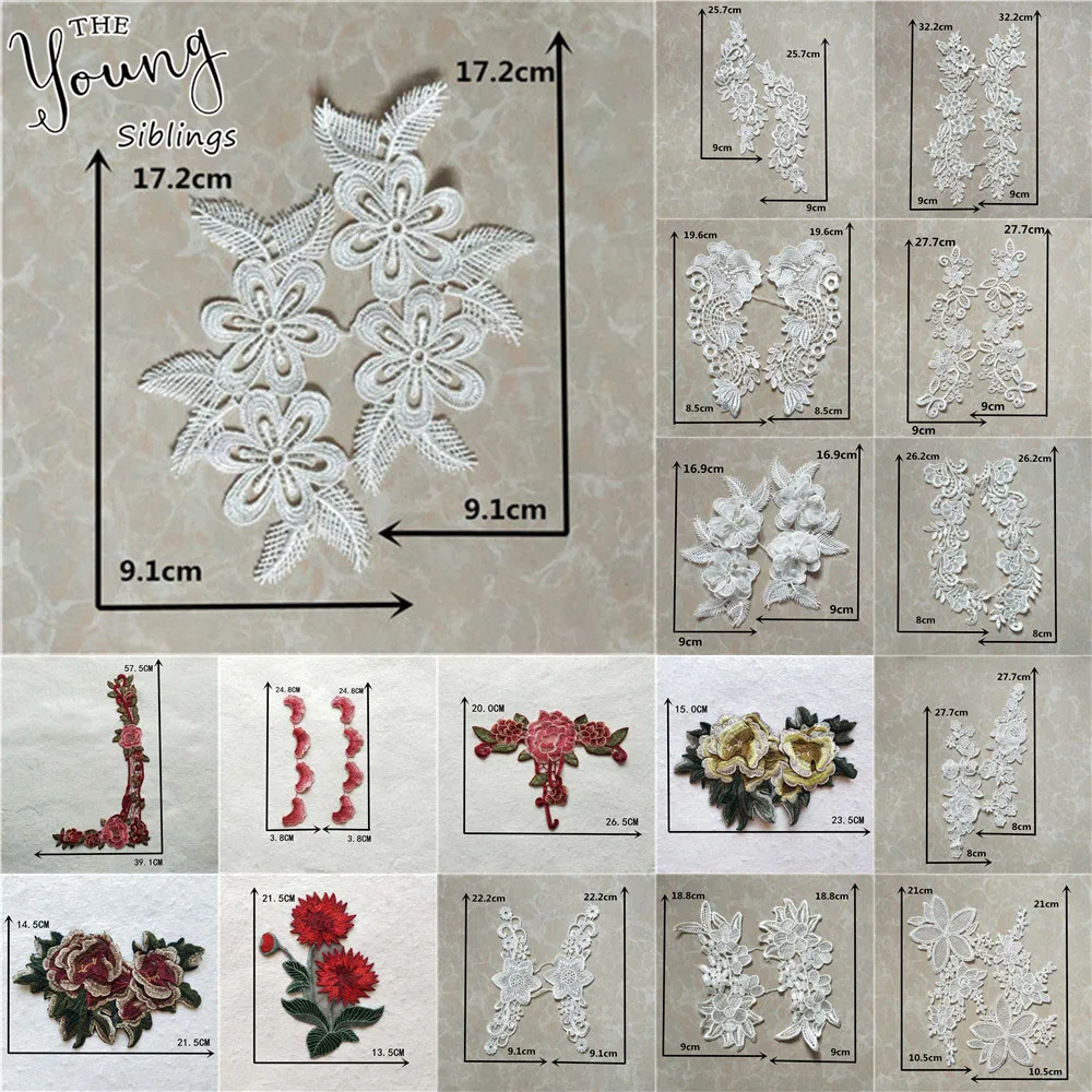 

Best Selling Style Embroidery Lace Neckline Fabric DIY Lace Collar Fabric Craft Sewing Applique Clothing Decoration Accessories