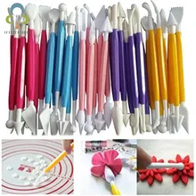 8 шт./компл. помадка для выпечки Посуда резьба набор инструментов помадка форма для выпечки долото формирующая ручка для украшения торта Моделирование Инструменты stdj