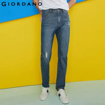 

Giordano Men Jeans Men Distressed Fashion Denim Jeans Men Slim Fit Denim Pants For Men Calca jeans Masculina Pantalones Hombre