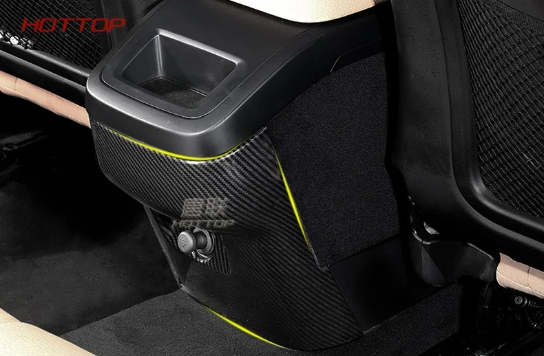 Подходит для Volvo XC60 ABS хром/карбоновое волокно внутренняя Защитная крышка автомобиля Стайлинг задняя анти-кик доска палка отделка