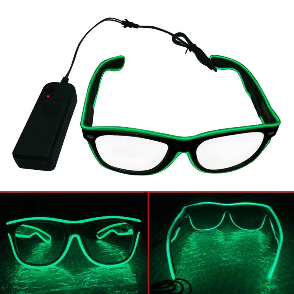 Light Up Shutter LED Glasses Party Eyeglass El Wire Dj Flashing Sunglasses  Costumes Glow In Dark