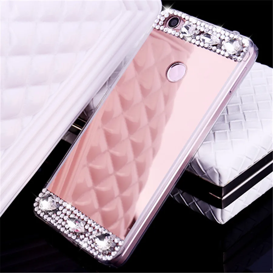 

Luxury Crystal Bling Diamond Rhinestone Soft TPU Plating Mirror Case Cover Fundas for Letv LeEco Le 2 Le2 Pro 3 Max 2