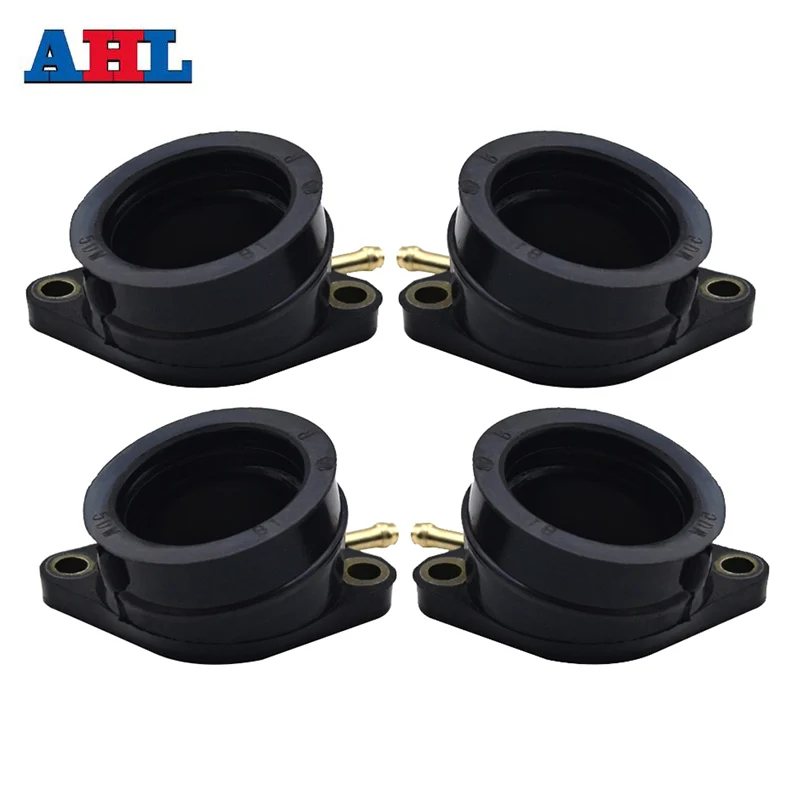 

4 Pcs Motorcycle Parts Carburetor Interface For Yamaha FZS600 FAZER 5DM 1998-2003 Intake Carburetor Outlet Manifold 5DM 13586 01