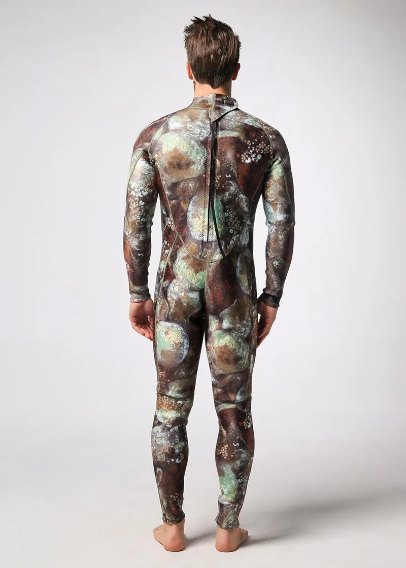 Для мужчин 3 мм толщиной дайвинг костюм мужского тела темный цвет грудь и колени утолщение пластины Для мужчин камуфляж подводное плавание одежда