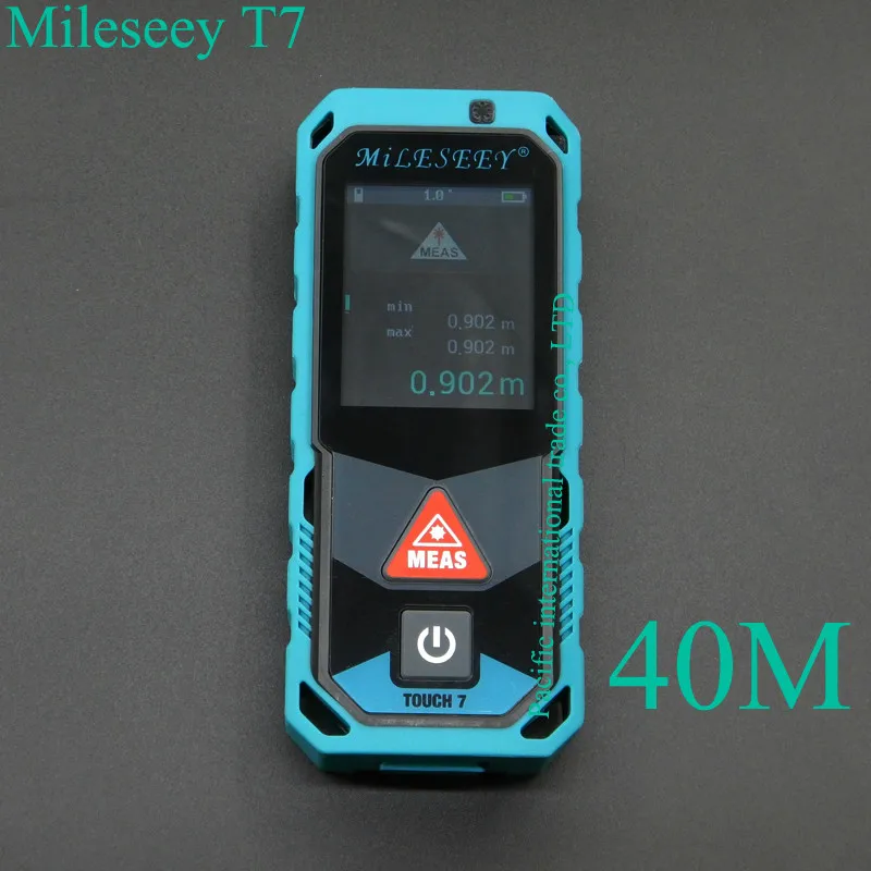 

Digital laser range finder Mileseey T7 40m High-precision touch screen control Infrared range finder 0.2-40m diastimeter