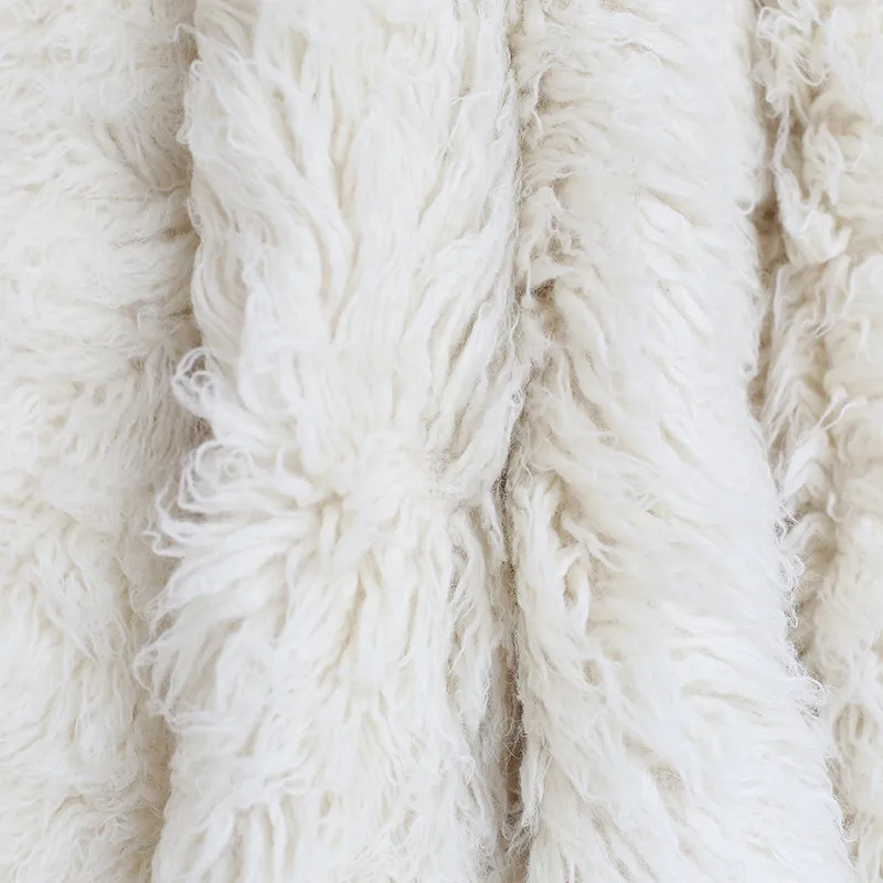 Faux Flokati Fur Newborn wool blanket backdrop Baby ...