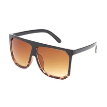 Мужские и wo мужские солнцезащитные очки больших размеров женские Винтажные Солнцезащитные очки с плоским верхом S17027 Top