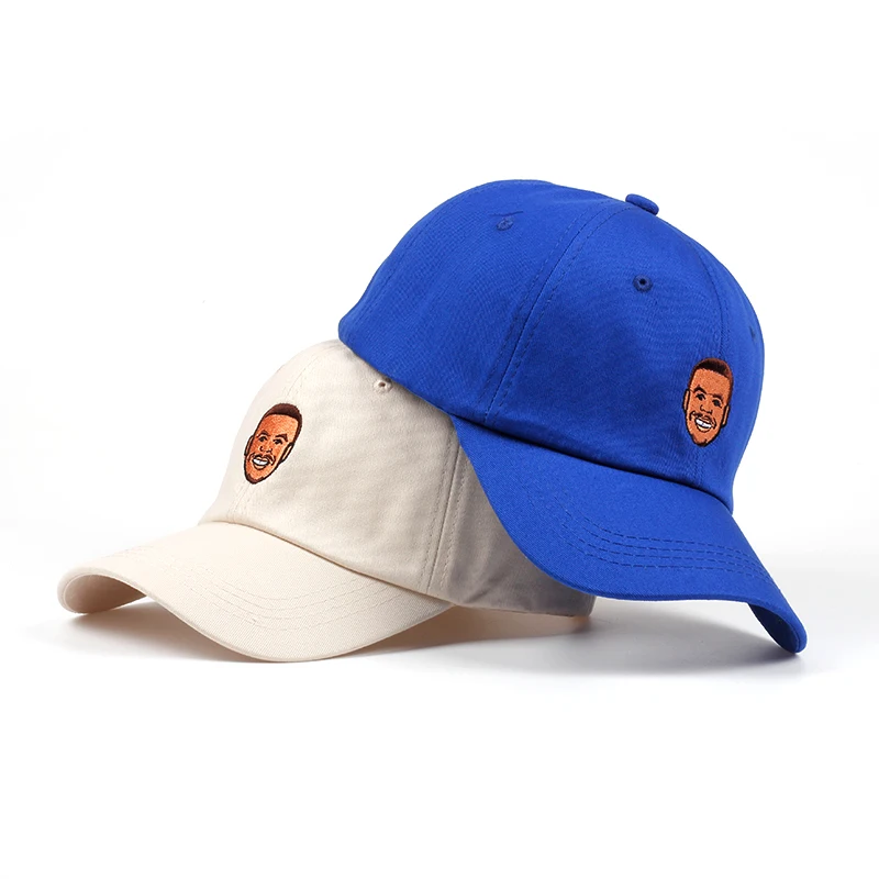 Стивен Карри папа шляпа чистый хлопок вышивка для мужчин и женщин бейсболка s Карри бейсбольная кепка Garros высокое качество кепки синий бежевый