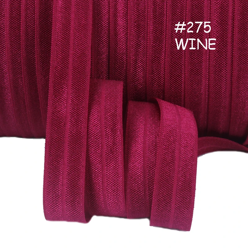 

Fold over elastic in #275, more than 100 colors in stock, free shipping fold over elastic