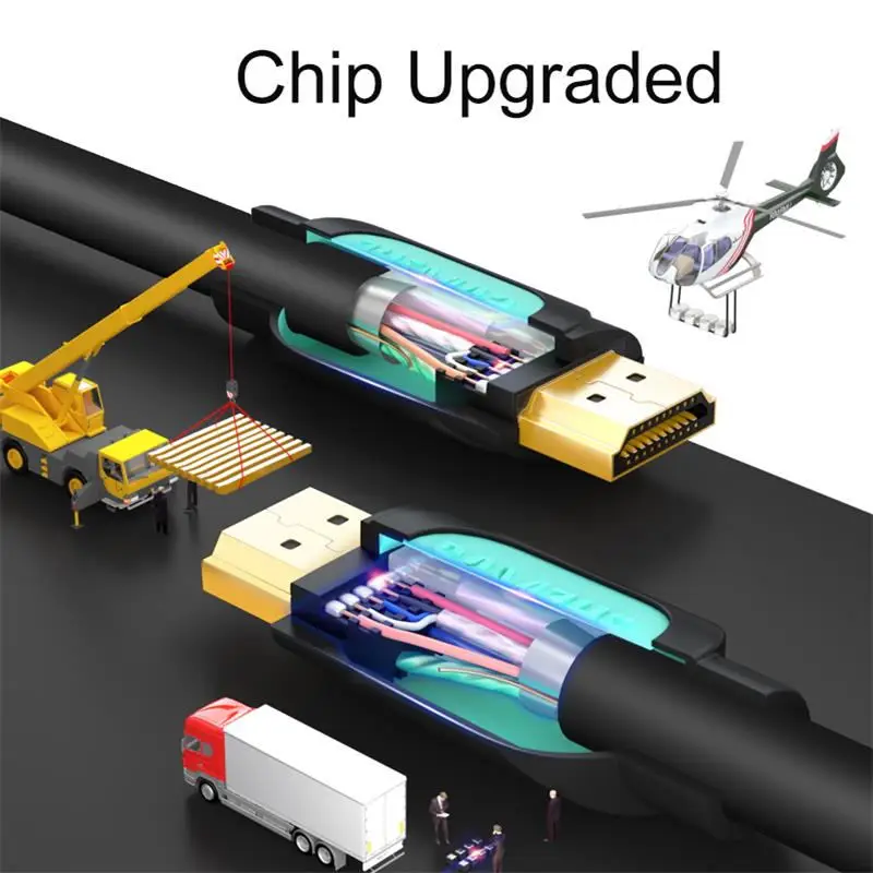 SAMZHE 4 K HDMI 2.0 كابل 3D 60FPS كابل AV ل HD TV LCD العارض الكمبيوتر آبل PS 3/4 TV-BOX جهاز عرض الشاشة SAMZHE 4 K HDMI 2.0 كابل 3D 60FPS كابل AV ل HD TV LCD العارض الكمبيوتر آبل PS 3/4 TV-BOX جهاز عرض الشاشة