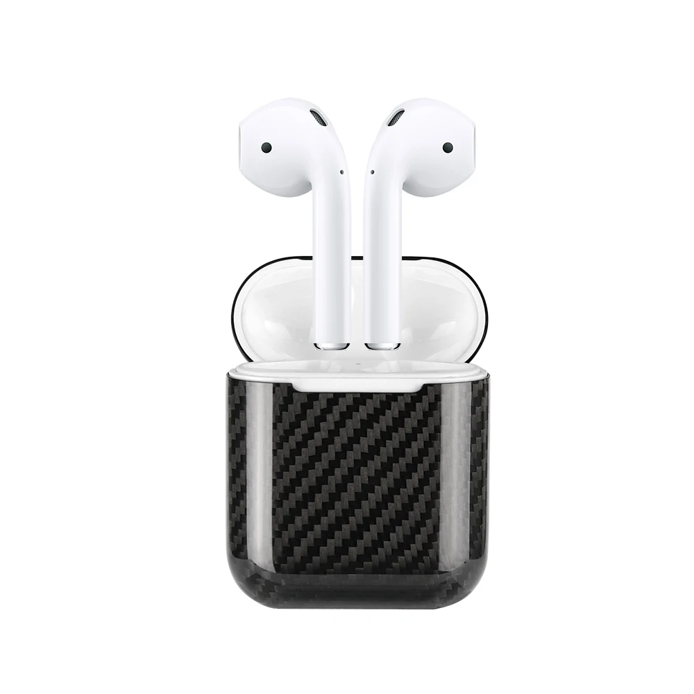 Mcase for Apple AirPods in Earphones Headphones Case Cover Bluetooth Wireless Earphone Real Carbon Fiber Case for AirPods