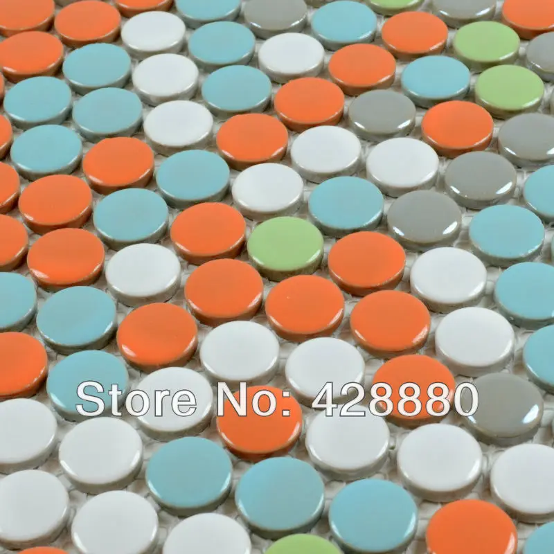 Porcelain Mosaic Tiles Penny Round Glazed Pebble Tile Colors Ceramic Porcelain Mosaic Tiles Penny Round Glazed Pebble Tile Colors Ceramic Wall Stickers Pm105 Glossy Surface Swimming Pool Floor On Aliexpress Alibaba