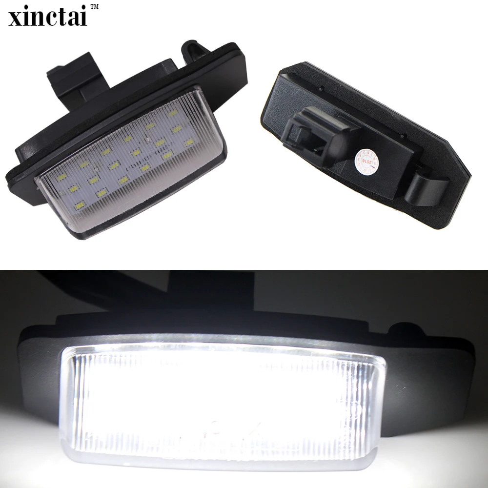 2PCS 12v LED Canbus Error Free Car LED License Plate light Lamp for