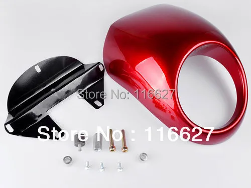 For Harley Sportster dyna V-Rod Cafe Racer Fairing headlight mask FX XL front Fly Screen Flyscreen Visor Red Freeshipping For Harley Sportster dyna V-Rod Cafe Racer Fairing headlight mask FX XL front Fly Screen Flyscreen Visor Red Freeshipping