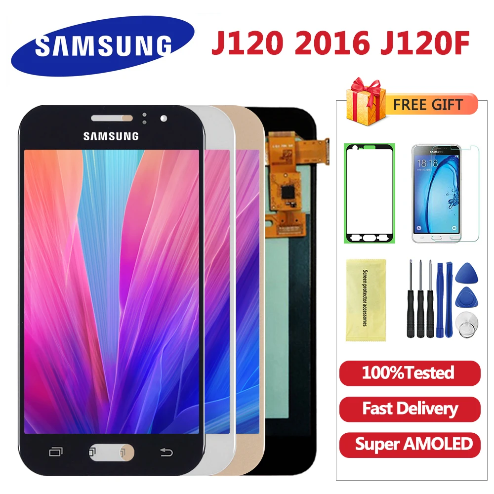 ЖК дисплей с дигитайзером сенсорного экрана для Samsung Galaxy J1 J120 2016 J120F J120H J120M 100%